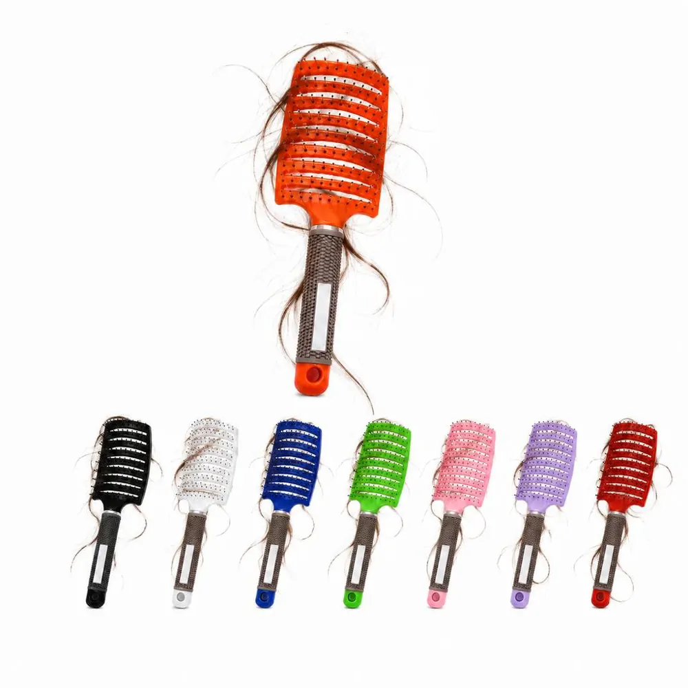 Vented Curved Brush for Detangling Straight Hair 2