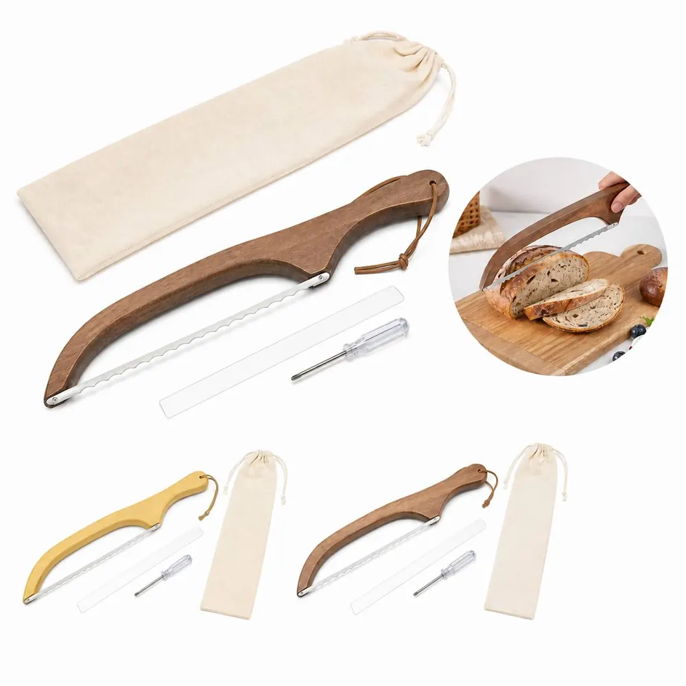 Serrated Bread Knife with Ergonomic Grip for Slicing 2