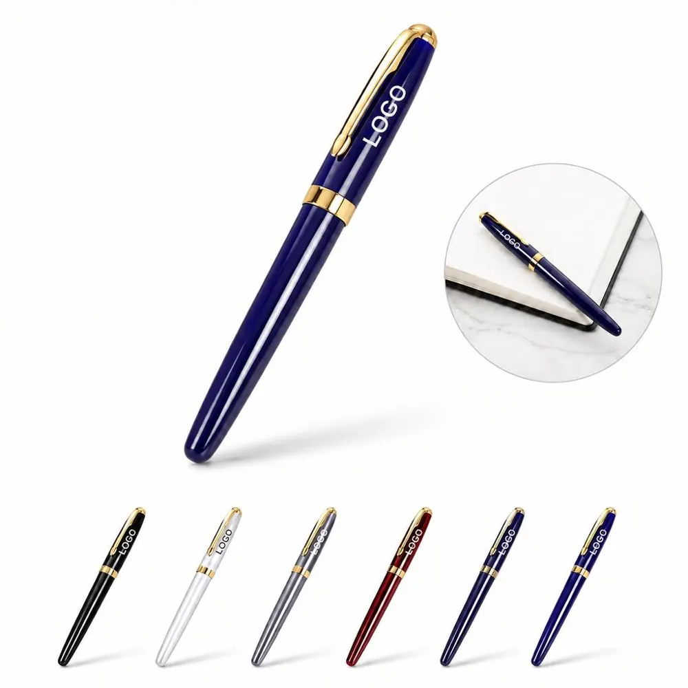Refillable Metal Writing Pen for Office and Daily Use