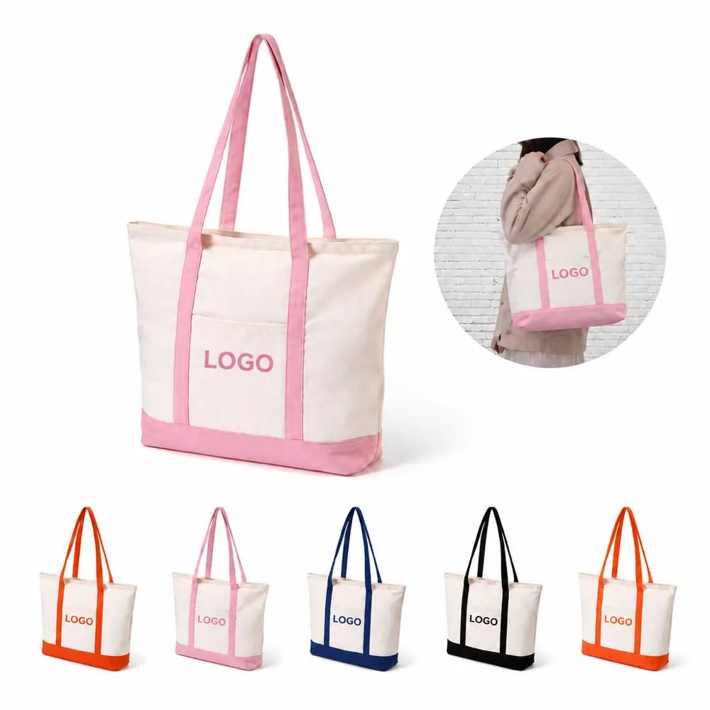Cotton Canvas Tote Bag for Groceries and Daily Use