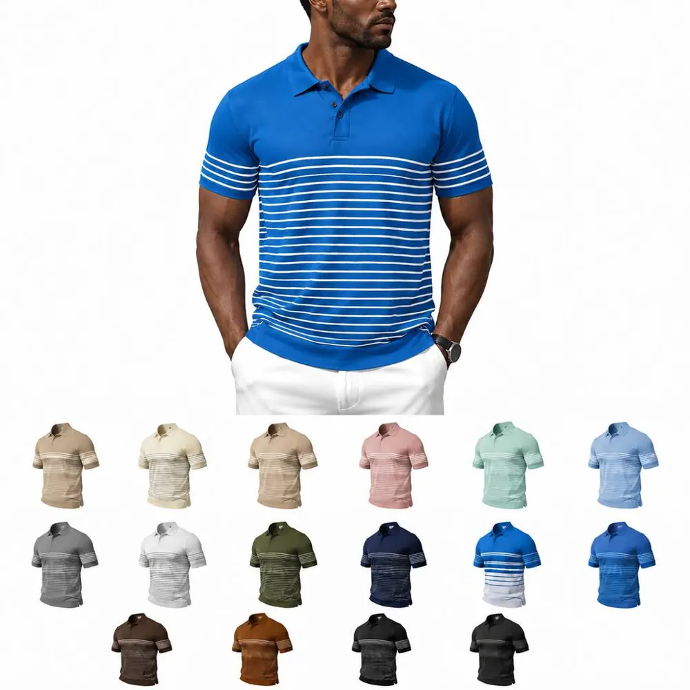 Men's Casual Button-Down Short Sleeve Shirt Breathable 2