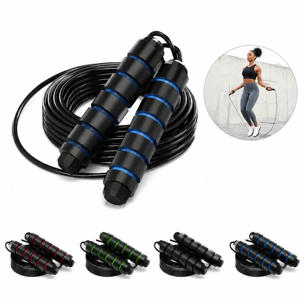 Adjustable Steel Cable Speed Rope for Fitness Training 2