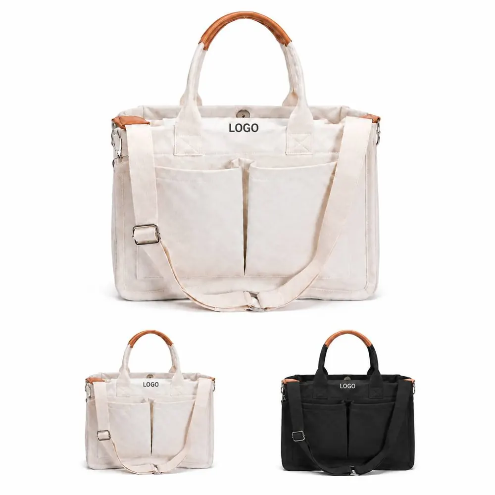 Waterproof Canvas Handbag for Daily Commute and Shopping