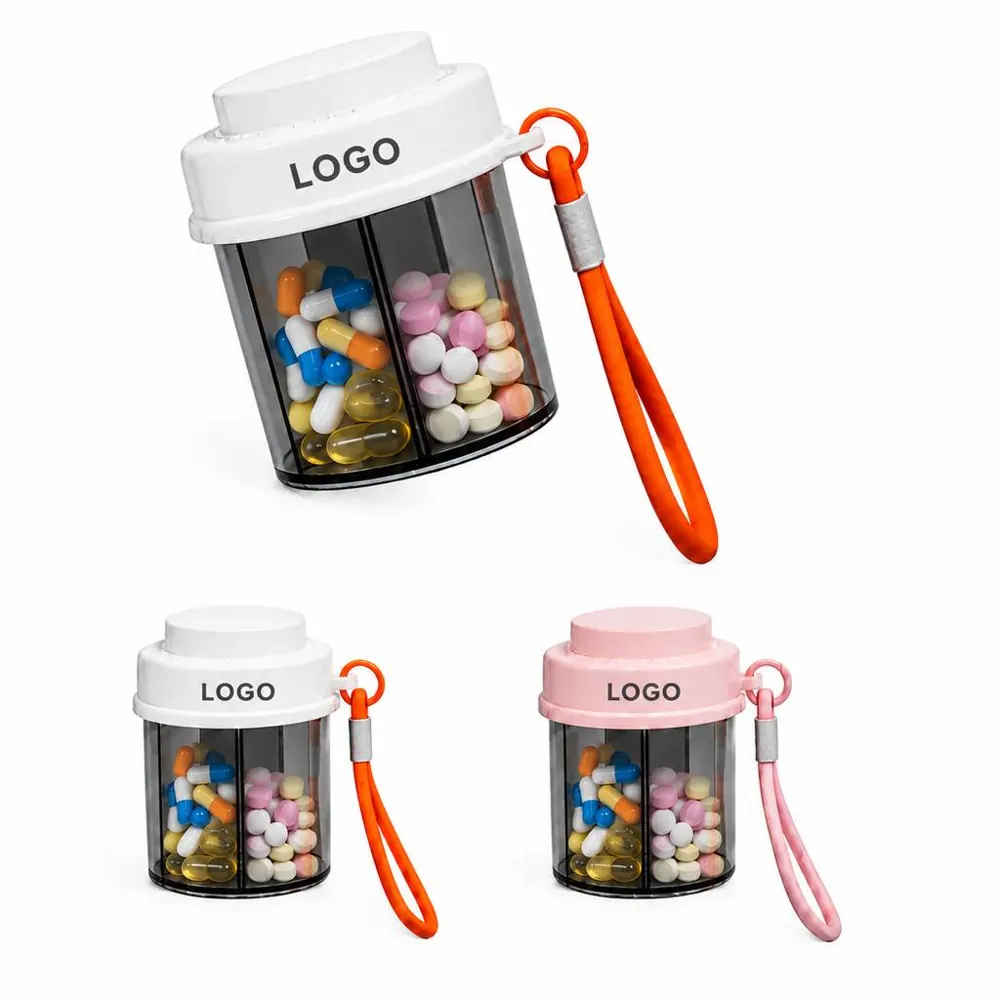 Compact Medicine Organizer Box with Secure Compartments