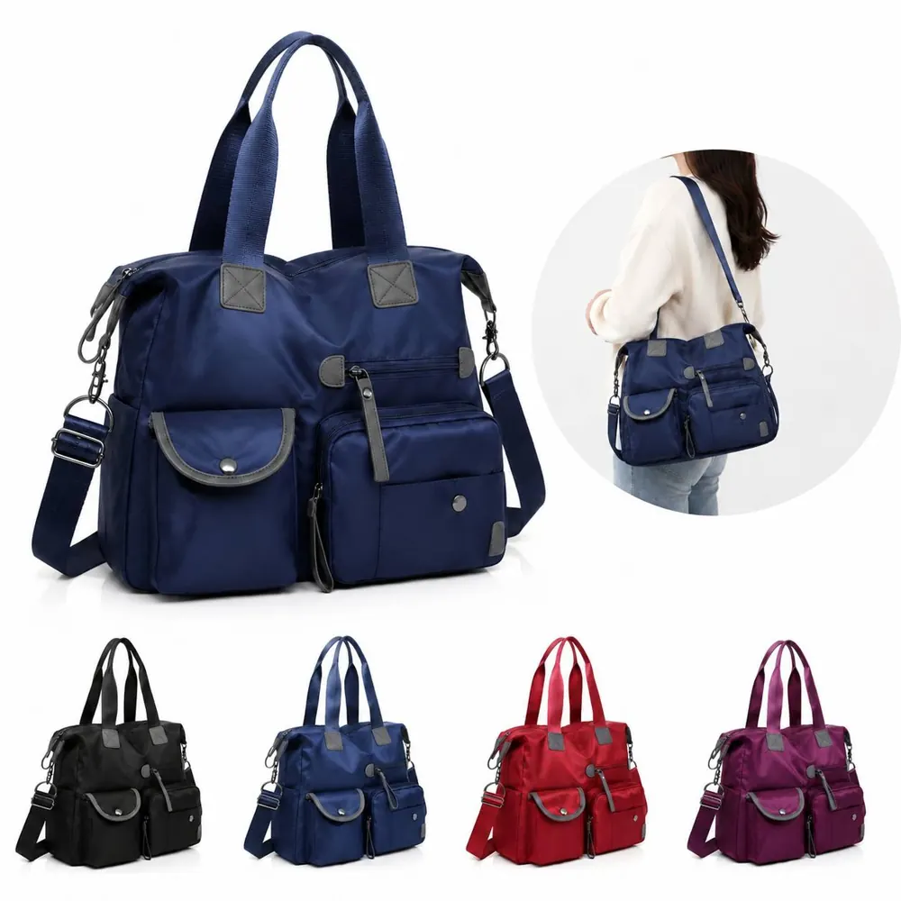 Foldable Lightweight Nylon Tote for Daily Travel Work 2