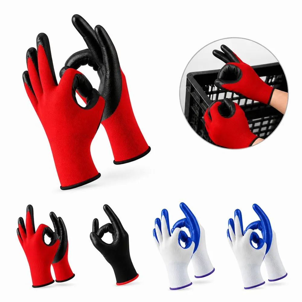 Rubber Coated Breathable Gardening Gloves for Planting 2