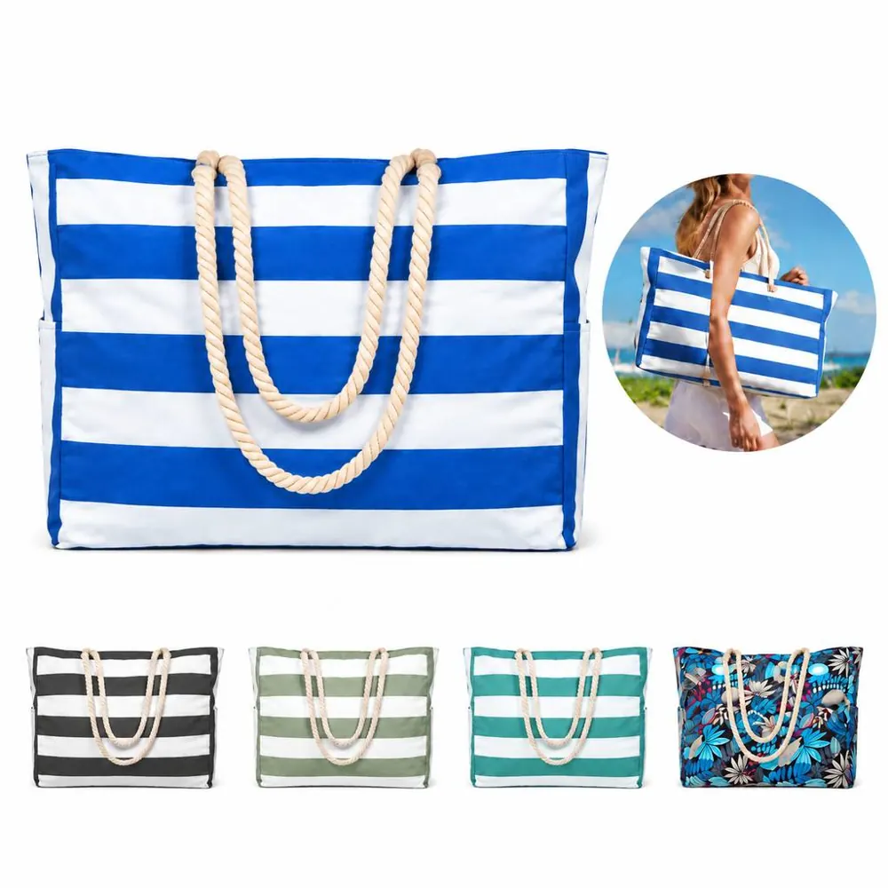 Waterproof Beach Tote Bag for Women Spacious Foldable 2