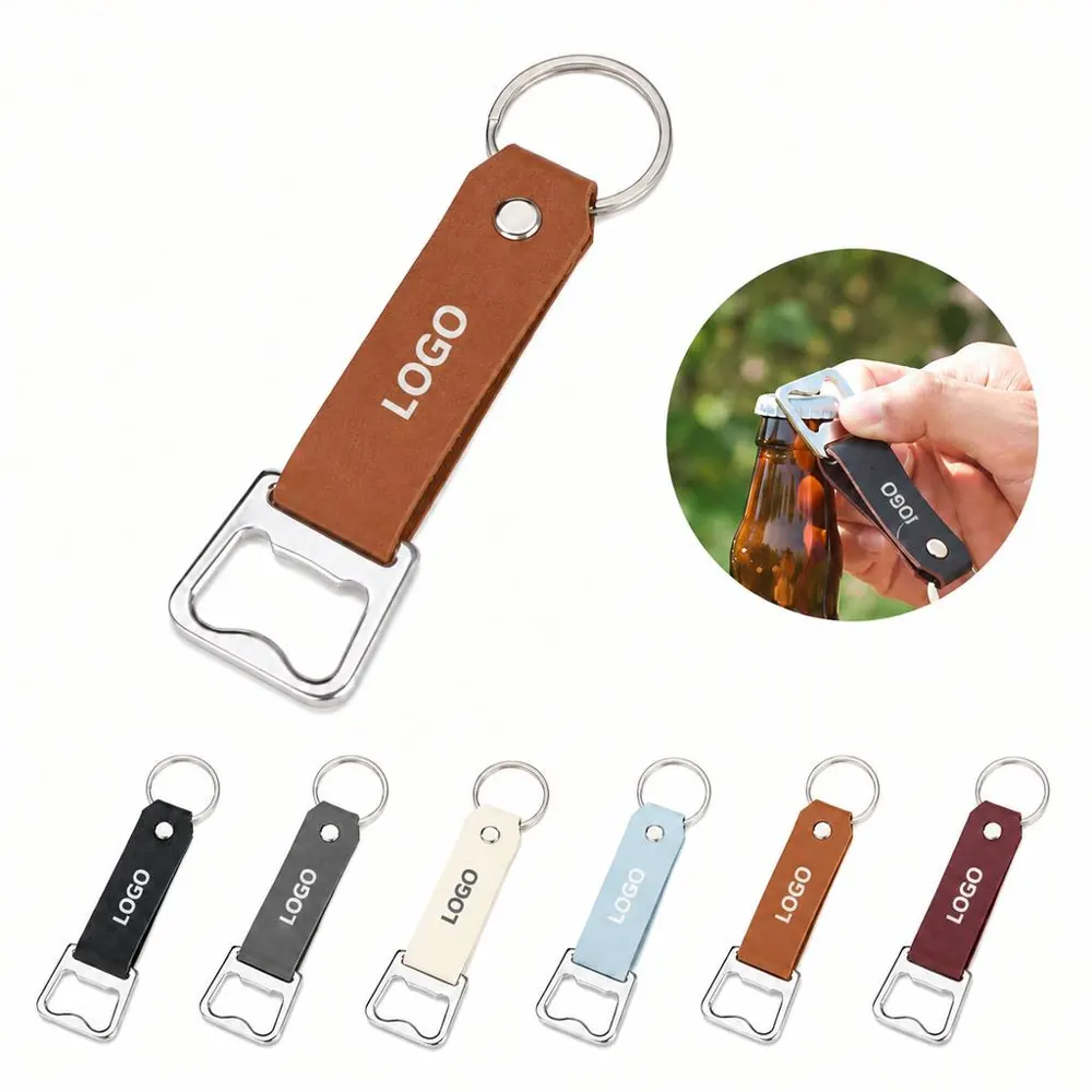 Genuine Leather Bottle Cap Opener