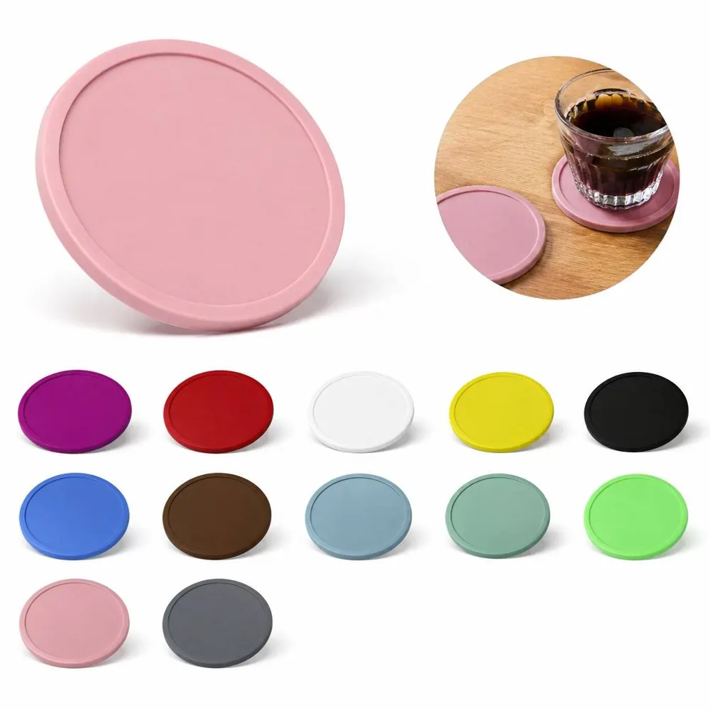 Flexible Silicone Drink Coaster for Table Protection 2