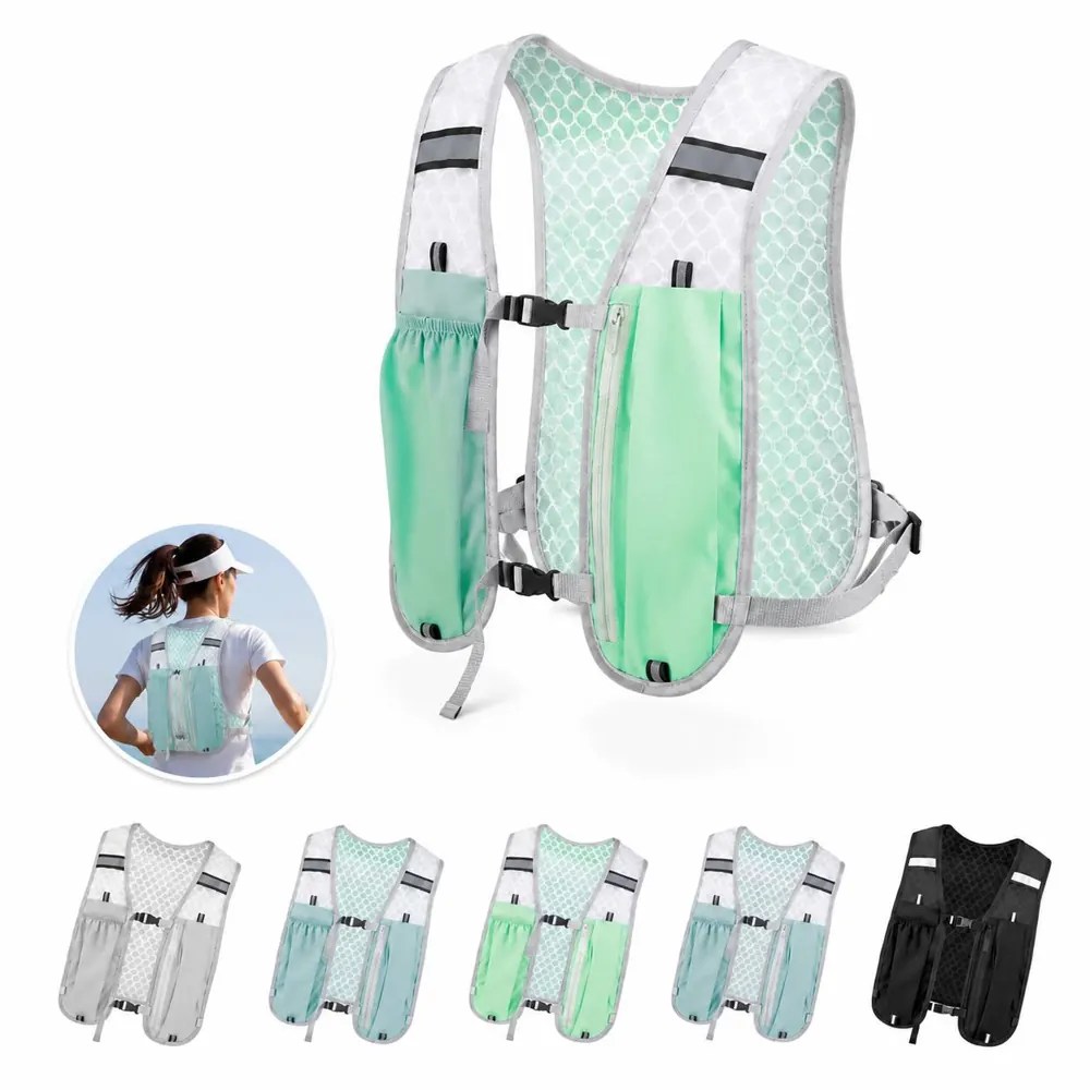 Lightweight Running Hydration Pack with Breathable Mesh 2