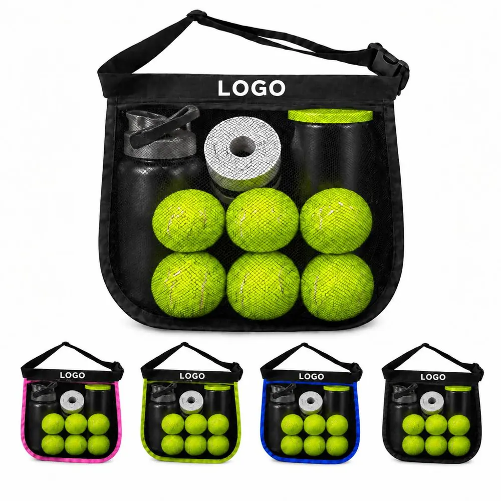 Drawstring Tennis Ball Holder Lightweight Water-Resistant