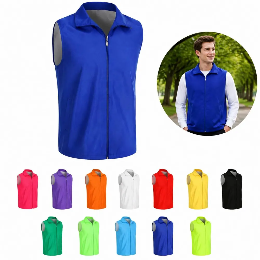 Lightweight Volunteer Vest with Multi Pockets and Reflective 2