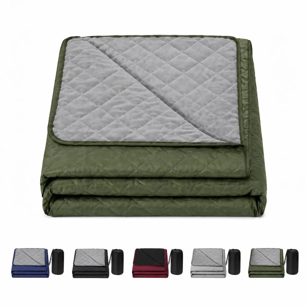 Waterproof Fleece Camping Blanket with Full Print 2