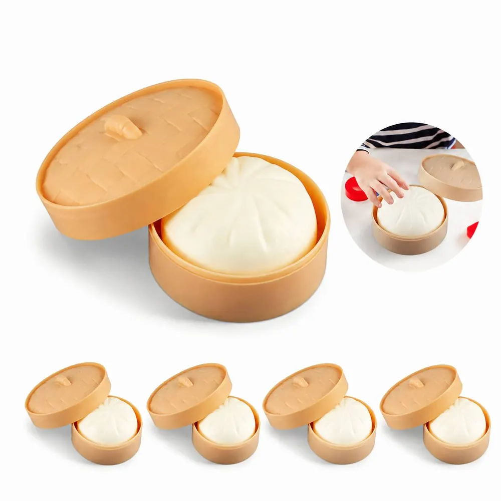 Soft Squeezable Dumpling Stress Relief Fidget Toy 2