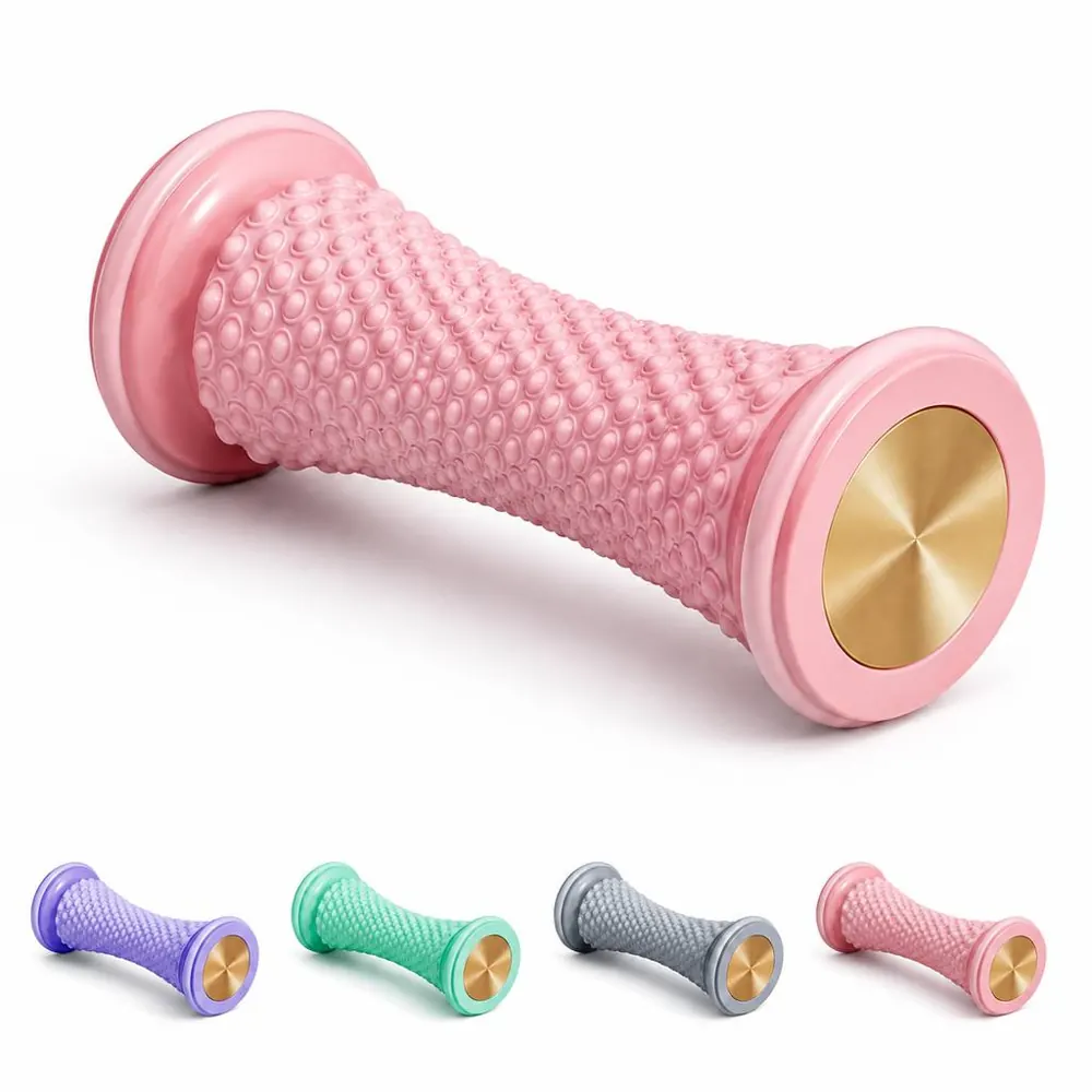 Handheld Foot Roller Massager for Tension Relief and 2