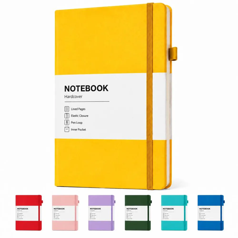 Elastic Strap Closure Journal Notebook in PU Leather 2