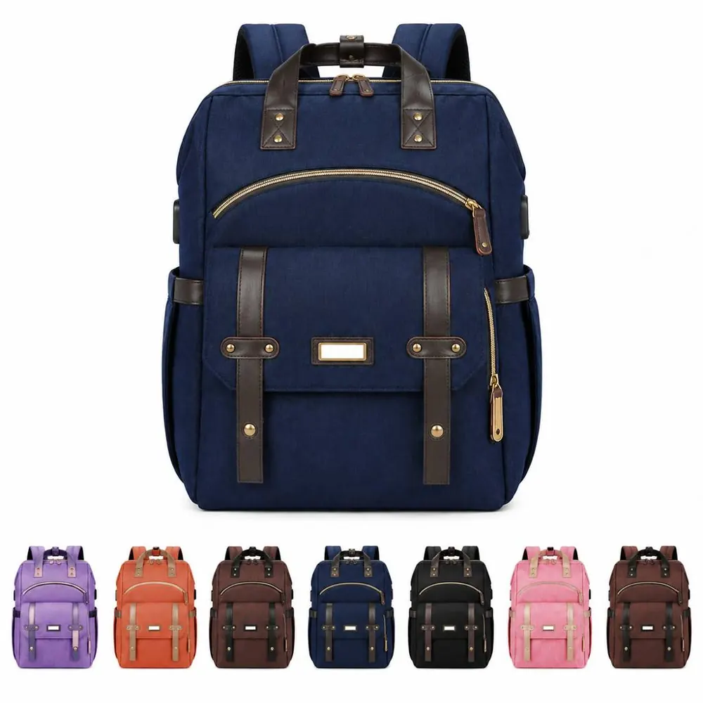 Convertible Mommy Backpack with Insulated Pockets 2
