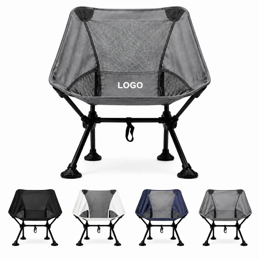Foldable Camping Moon Chair with Padded Armrest