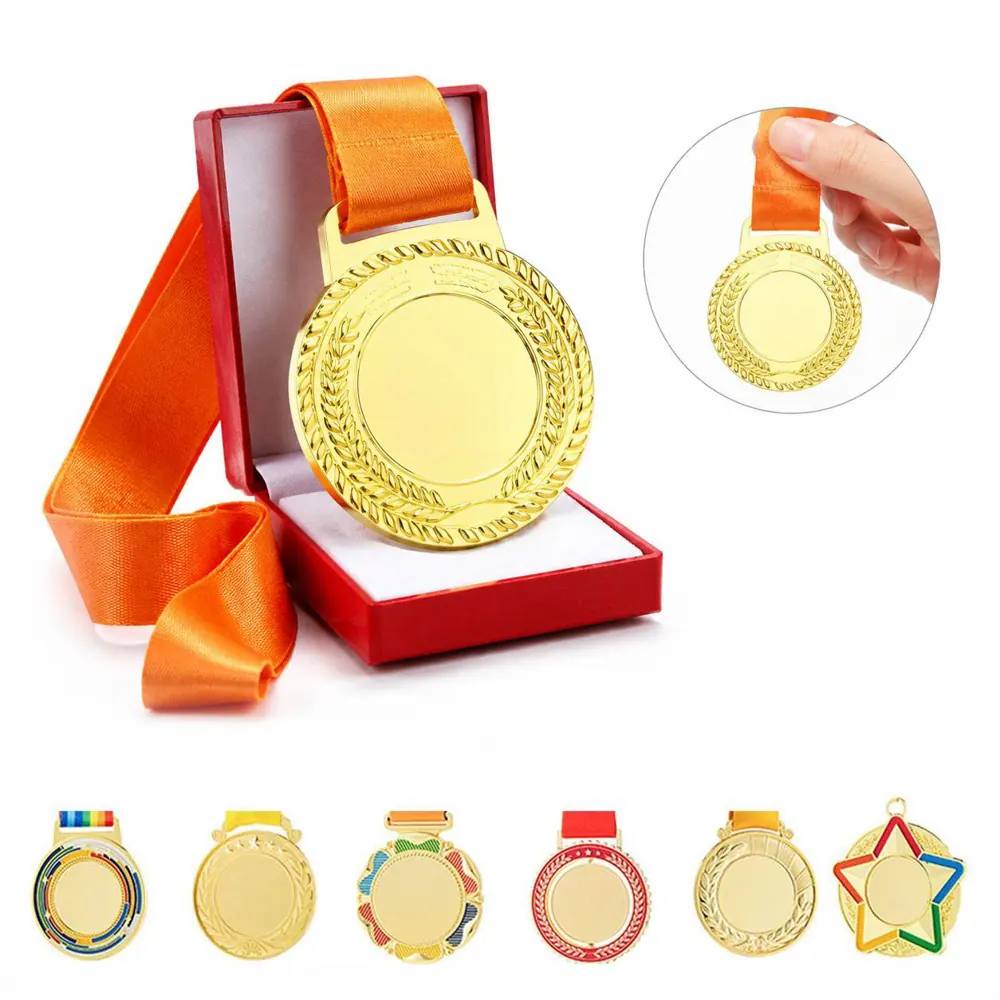Personalized Metal Award Medal with Ribbon for Ceremonies 2