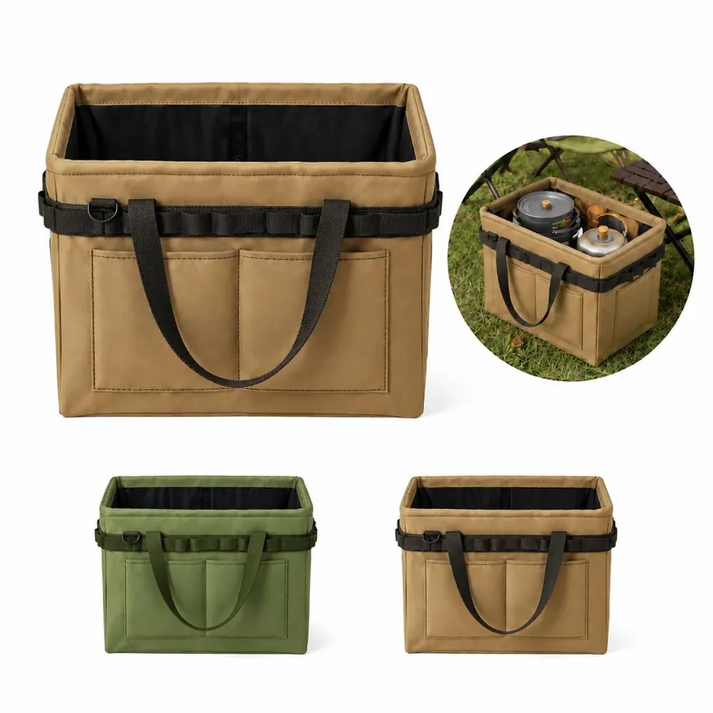 Foldable Oxford Fabric Tool Storage Tote Bag 2