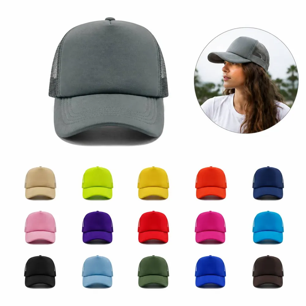 Adjustable Snapback Foam Mesh Trucker Cap for Outdoor 2