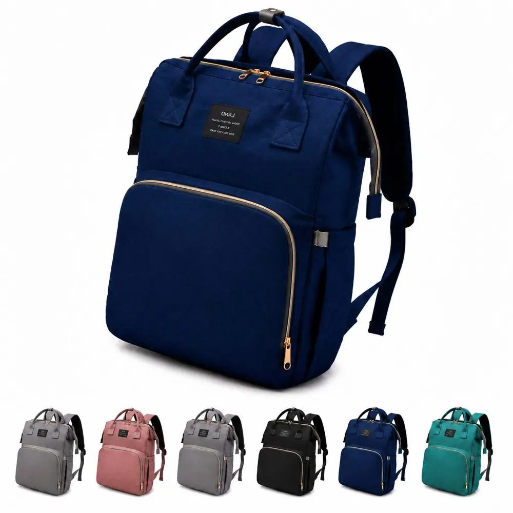 Baby Diaper Bag with Built-in Cot and Storage Compartments 2
