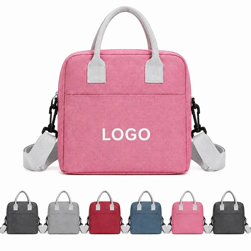 Large Insulated Lunch Bag with Adjustable Strap