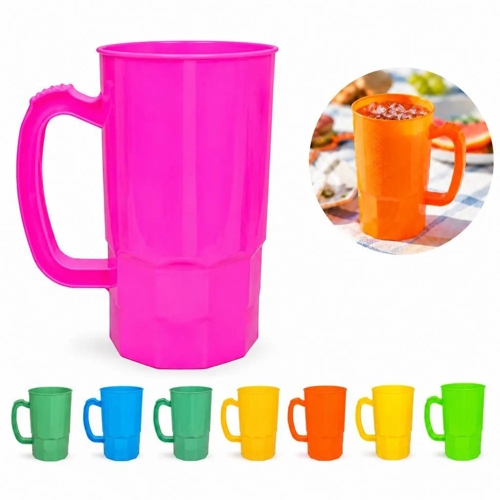 14oz BPA-Free Plastic Beer Stein with Grip Handle 2