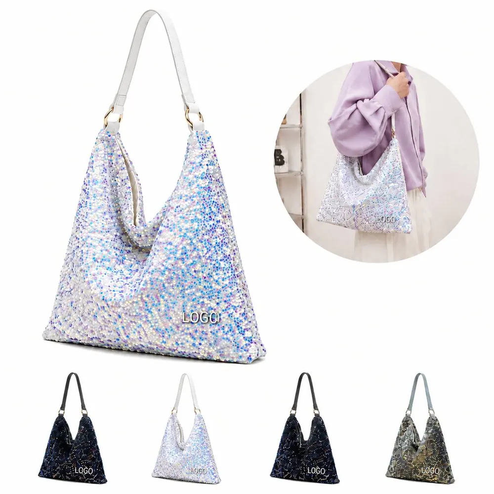 Sparkling Sequin Tote Bag for Daily and Evening Use