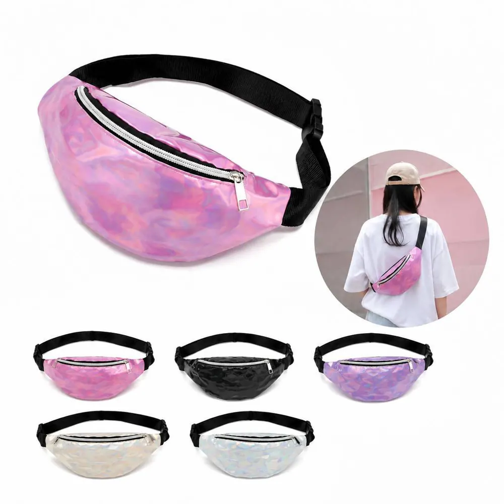 Colorful Laser PVC Adjustable Waist Pack for Parties 2