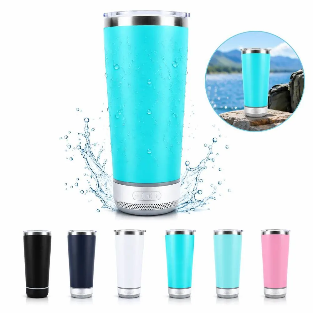 Insulated Wireless Speaker Tumbler 20oz 2