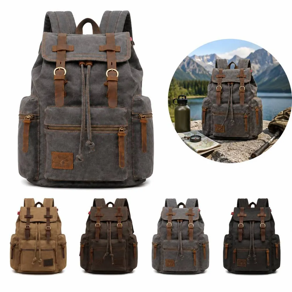 15.6-Inch Canvas Rucksack for Laptop and Daily Commute 2