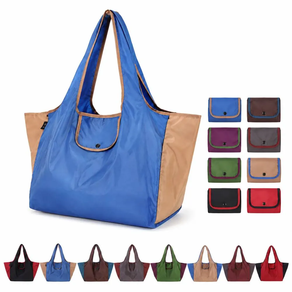 Compact Foldable Nylon Shopping Tote for Travel 2