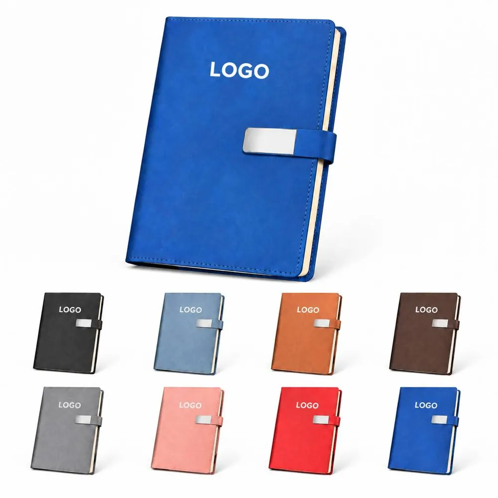 A5 PU Leather Notebook with Magnetic Closure