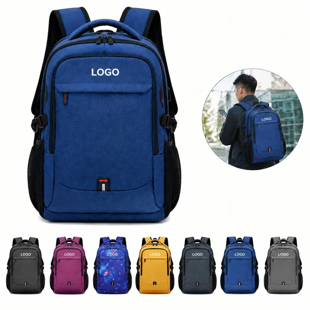 Water-Resistant Laptop Backpack Fits 15.6 Inch