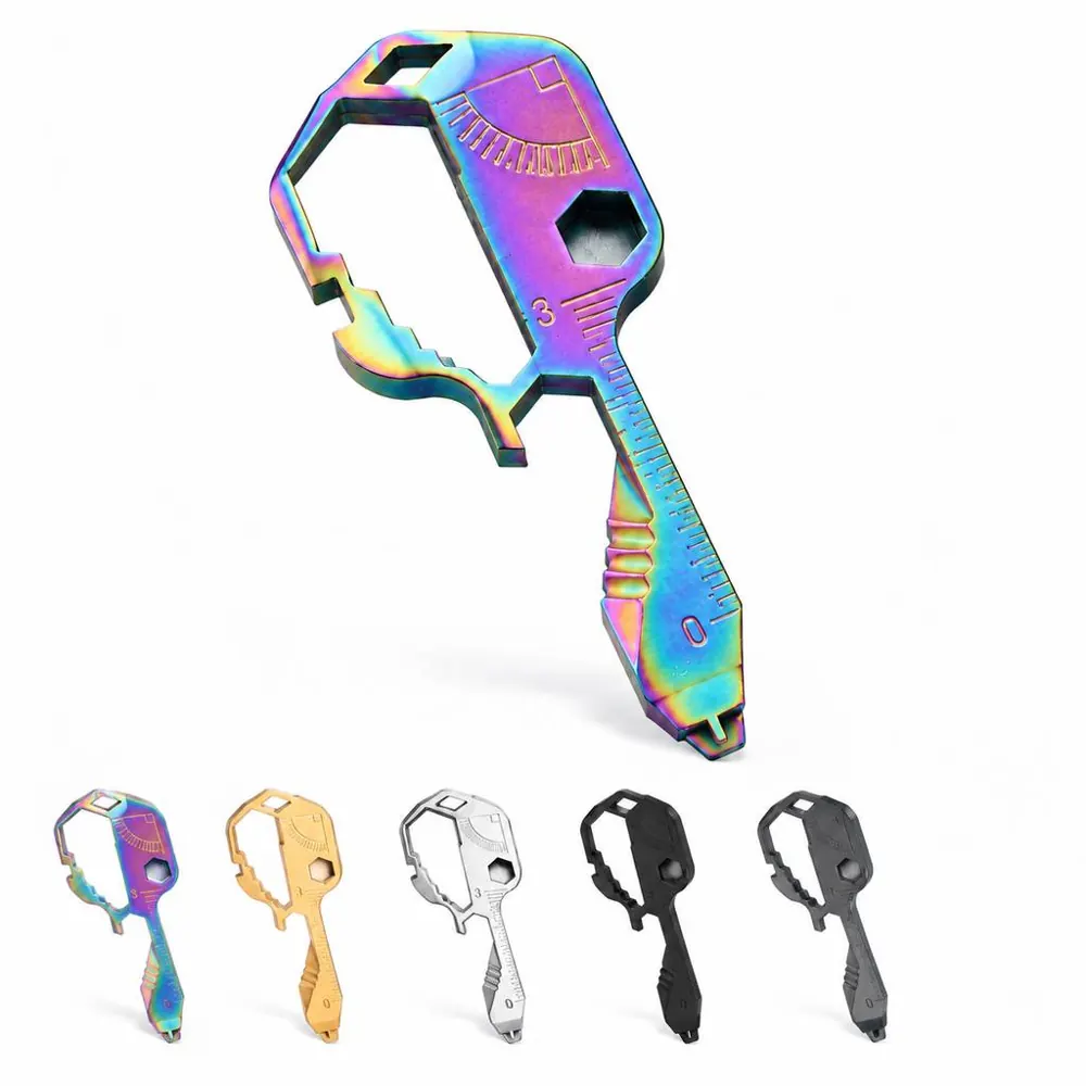 24-in-1 Stainless Steel Keychain Tool Pendant 2