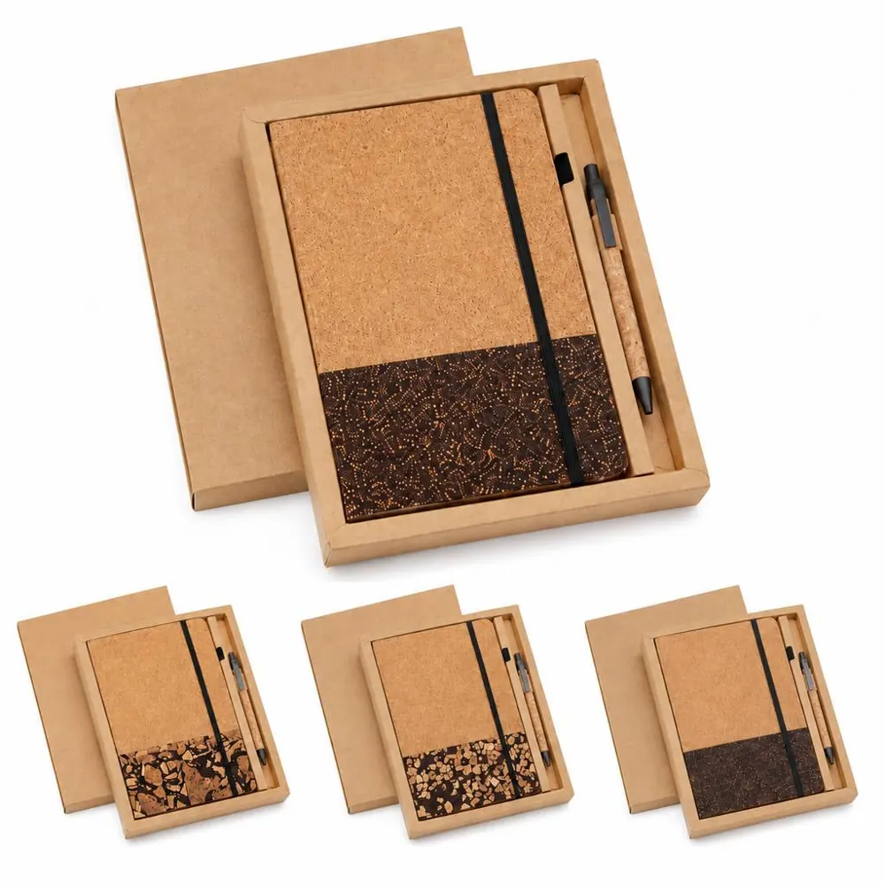 Eco-Friendly Cork Cover Journal Set with Pen 2