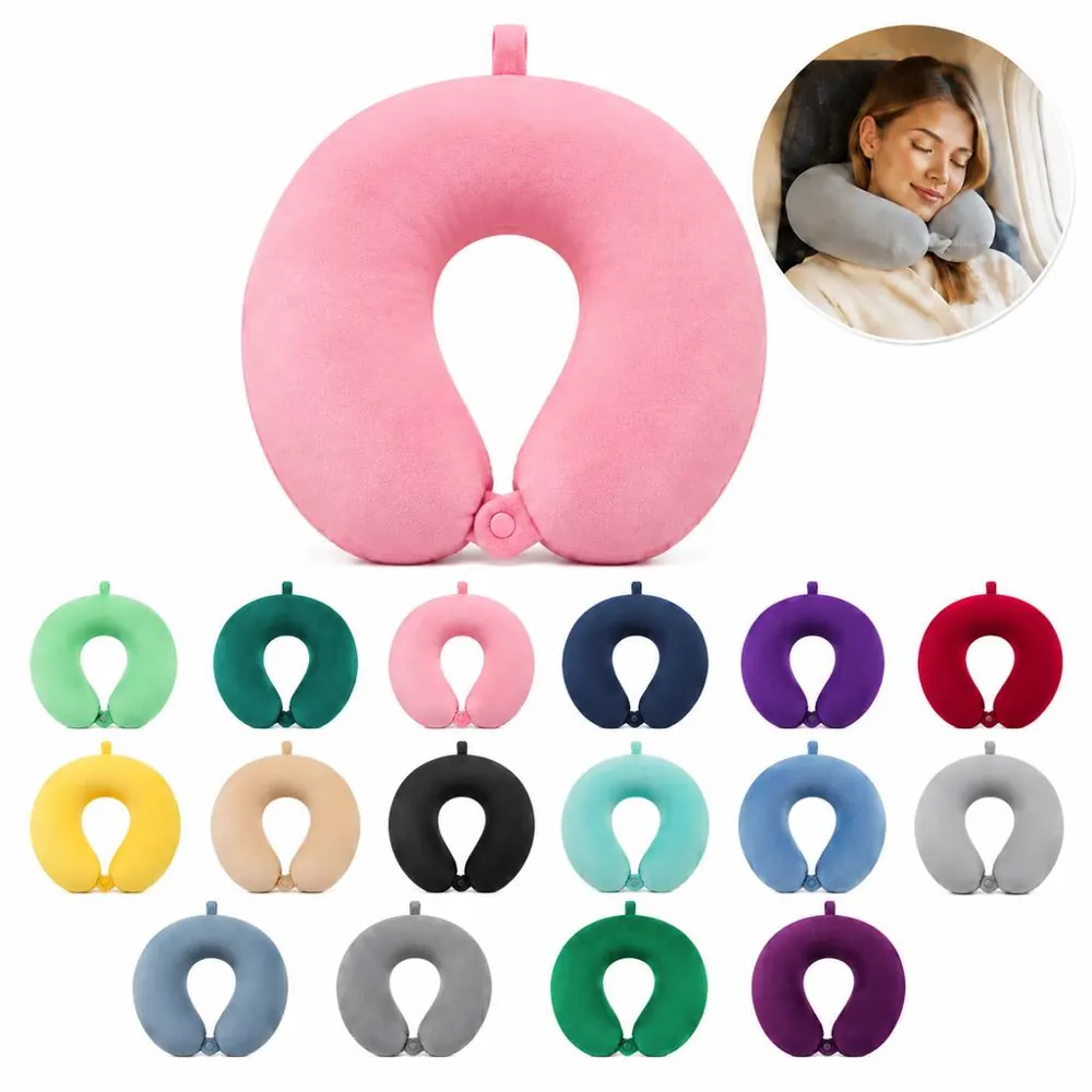 Neck Support Pillow for Travel with Breathable Fabric 2