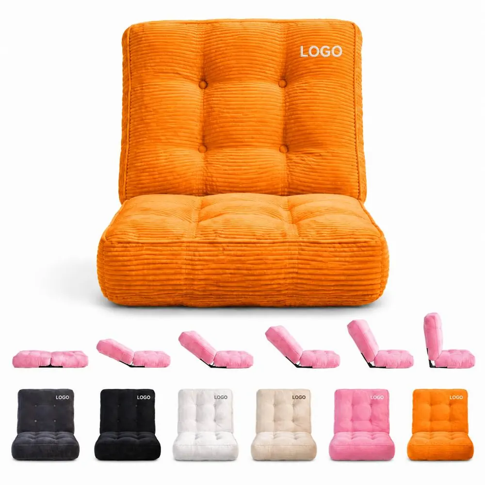 Folding Floor Chair with Multi-Position Back Support
