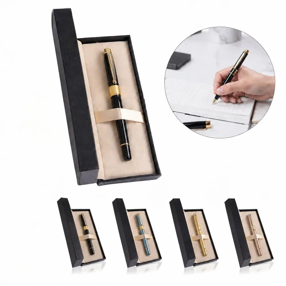 Ballpoint Pen Gift Set with Flip-Top Case 2