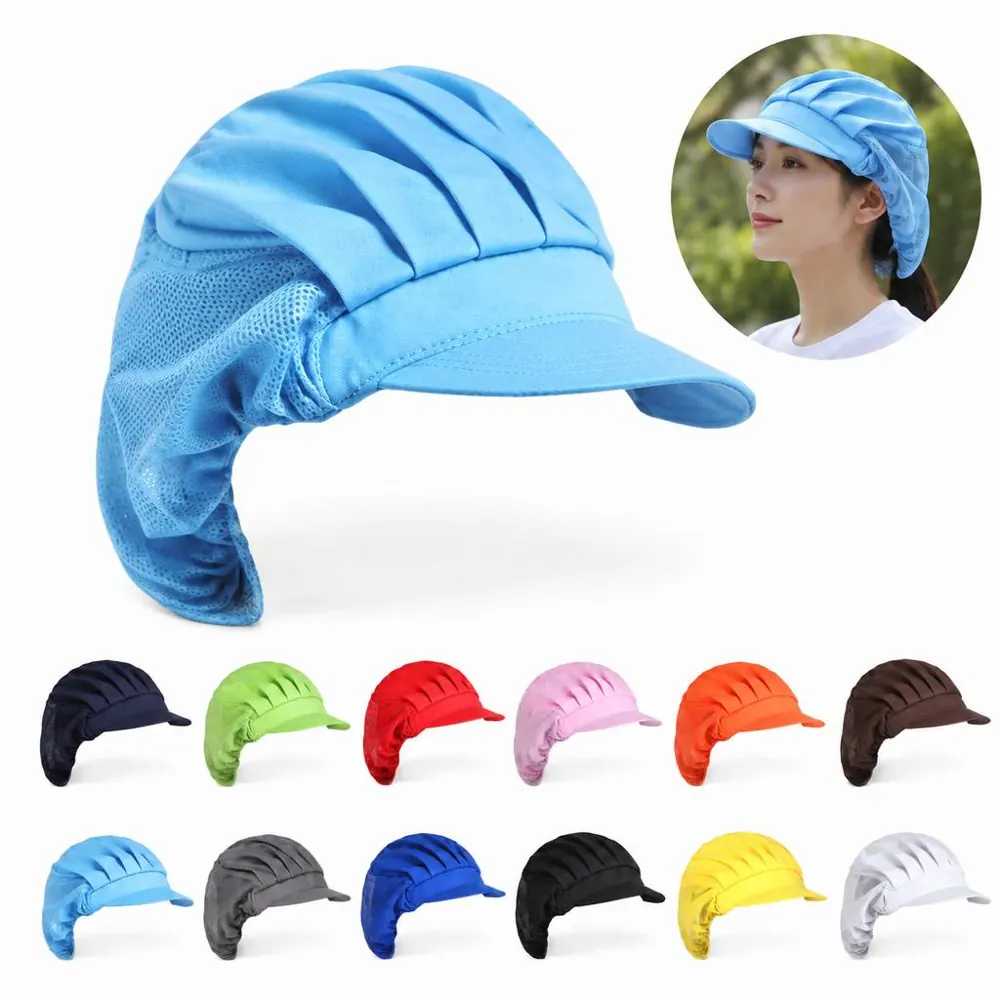 Adjustable Breathable Chef Hat for Kitchen Food Service 2