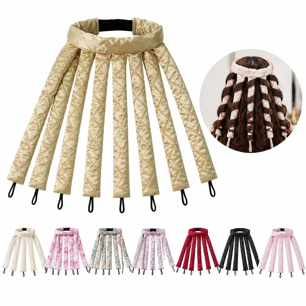 No-Heat Overnight Fabric Curling Ribbons for Natural Waves 2