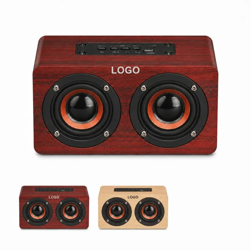 Portable Wooden Bluetooth Speaker with 8H Battery