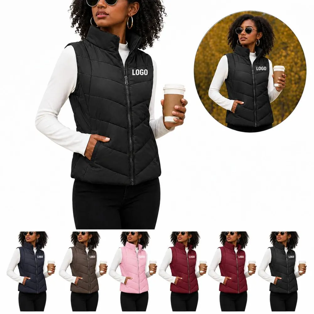 Women's Quilted Sleeveless Puffer Vest Lightweight