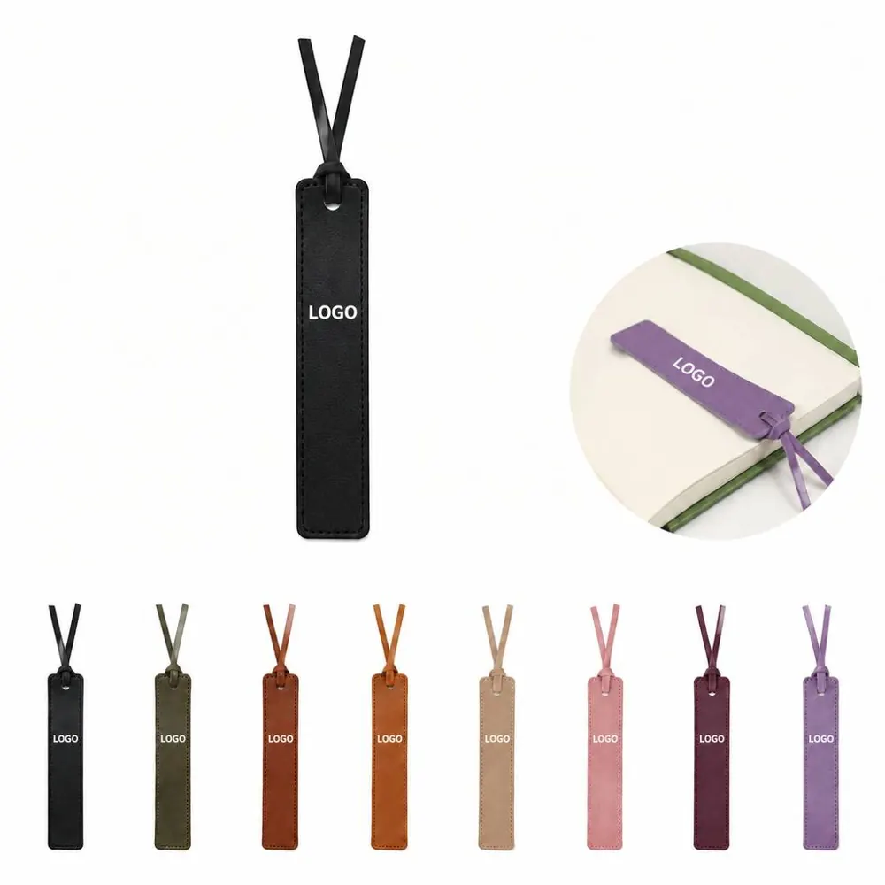 Flexible PU Leather Bookmark for Reading