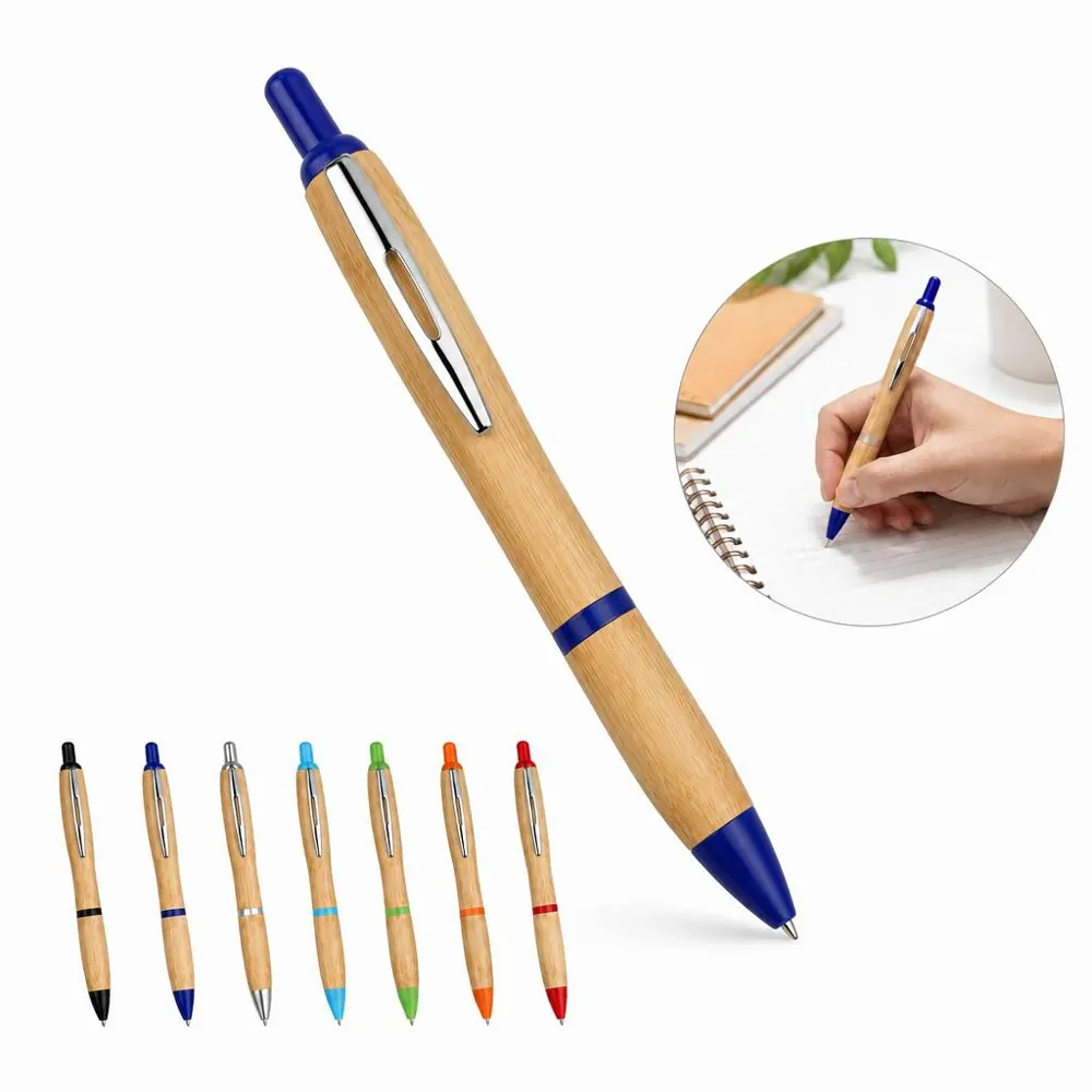 Sustainable Bamboo Retractable Ballpoint Pen for Daily 2
