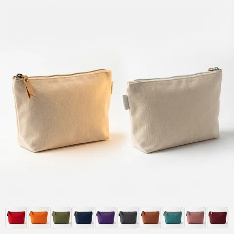 Enduring Canvas Carry-All: Your Go-To Pencil & Cosmetic Bag