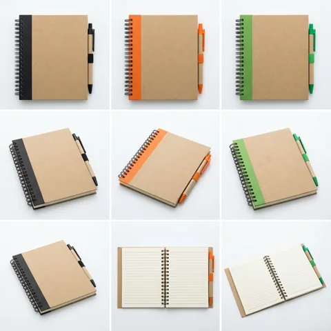 Eco-Spiral Essentials: Sustainable Paper Notebook Bundle