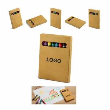 8-Color Non-Toxic Crayon Set for Kids, Smooth Drawing