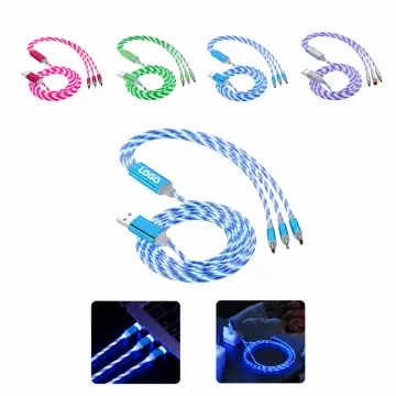3-in-1 USB Charging Cable with LED Indicator